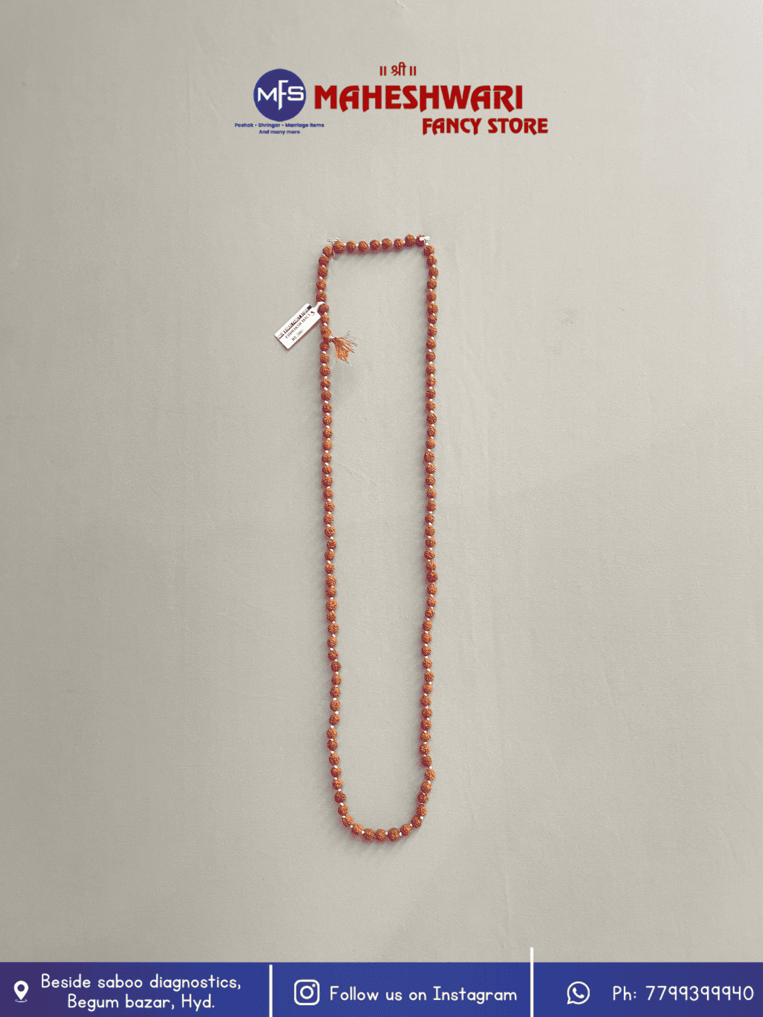 Maheshwari Fancy Store - Rudraksha Mala 3 no